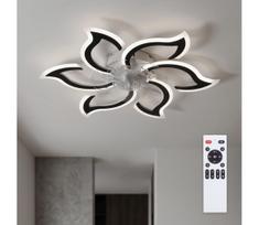 Brilagi - Dimeriuojamas LED lubinis ventiliatorius LED/34W/230V Ø 83 cm juodas + nuotolinio valdymo pultas