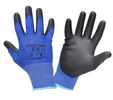 Lahti Pro Rękawice PU pirštinės mėlynos ir juodos l231010p, kartonas, "10", ce, lahti