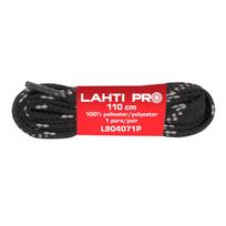 Lahti Pro Sznurowadła Plokšti batų raišteliai, juodi ir raudoni, l904071p, 10 porų, 110 cm, Lahti