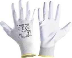 Lahti Pro Rękawice PU antistatinės pirštinės, baltos l230409p, kartonas, "9", ce, Lahti