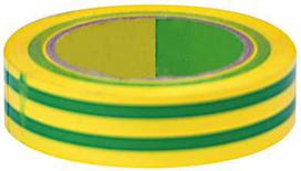 Taśma PVC izoliacinė juosta 19 * 0,15 mm, ilgis = 20 m, žalia (iki 1 kV) 1 vnt.
