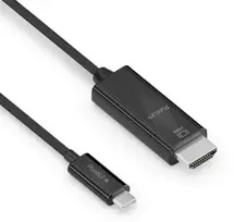 PureLink IS2201-010 adapter kablowy 1 m USB Type-C HDMI Juodas