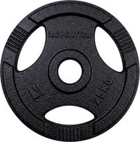 Olimpinis svorio diskas INSPORTLINE Hamerton Black 25 kg 50mm
