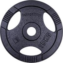 Olimpinis svorio diskas INSPORTLINE Hamerton Black 15 kg, 50 mm
