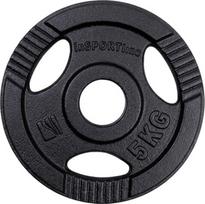 Olimpinis svorio diskas INSPORTLINE Hamerton Black 5 kg 50mm