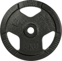 Svorio diskas INSPORTLINE Hamerton Black 5 kg, 30 mm