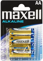 8662# Šarminės baterijos AA 1.5 LR6 Maxell blisteryje, 4 vnt.