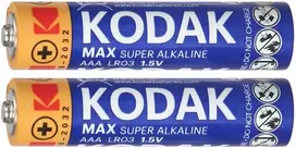 Baterie „Kodak MAX Alkaline AAA LR03“ baterijos, 2 vnt.