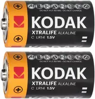 Baterie Kodak XTRALIFE šarminės KC-2 LR14 baterijos, 2 vnt.