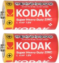 Baterie „Kodak ZINC Super Heavy Duty C LR14“ baterijos, 2 vnt.