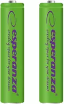EZA101G Esperanza įkraunamos ni-mh aaa 1000mah baterijos 2 vnt žalios