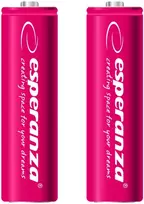 EZA103R Esperanza įkraunamos Ni-MH AA 2000mAh baterijos, 2 vnt. raudonos