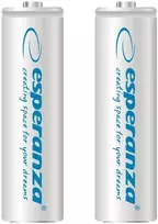EZA103W Esperanza įkraunamos Ni-MH AA 2000 mAh baterijos, 2 vnt. baltos