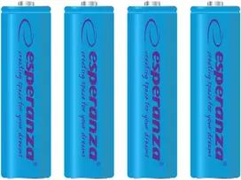 EZA104B Esperanza įkraunamos ni-mh aa 2000mah baterijos 4 vnt mėlynos spalvos