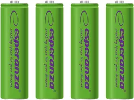 EZA104G Esperanza įkraunamos ni-mh aa 2000mah baterijos 4 vnt žalia