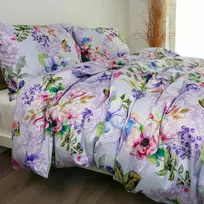 Saules Patalyne Satino patalynės komplektas ŽAVINGAS PAVASARIS, 3 dalių, 200x220 cm