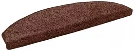 Savaime prilipantys laiptų kilimėliai Pusapvalis 15 pcs Ruda