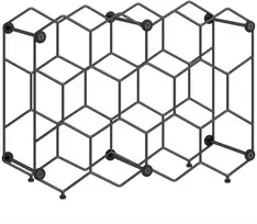 Vyno lentyna 43 x 15,5 x 31 cm