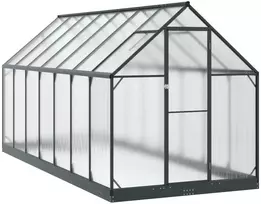 Sodo šiltnamis su durimis Antracito 183,5 x 423,5 x 207 cm