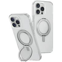 Uniq Swivix 360° besisukantis dėklas su stovu iPhone 16 Pro Max – skaidrus