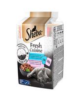 Sheba Fresh Cuisine Taste of Tokyo suaugusioms katėms su tunu ir ryžiais, su lašiša ir ryžiais, 12x(6x50g)