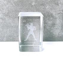Stiklinis kubas zodiako ženklas Vandenis, 4x4 H6cm
