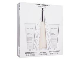 Rinkinys Issey Miyake L'Eau D'Issey moterims: tualetinis vanduo EDT, 50 ml + kūno losjonas, 50 ml + dušo gelis, 50 ml