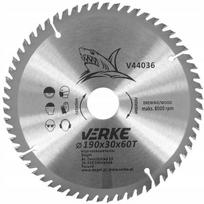 Verke V44036 diskinis pjūklas 190x30 mm, 60 dantų