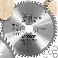 Karboninė diskinė pjovimo plokštė medienai 230mm x 32mm 60 dantų