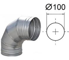90° lenkimas. D-100 mm.