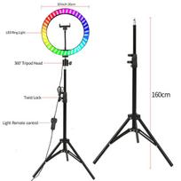 Zomei 10 colių RGB LED žiedinė fotografijos lemputė, asmenukės šviesos žiedas