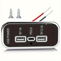 12V USB įkroviklis automobiliams