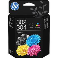 Hewlett Packard HP 302/304 Tri-color/Black Ink Cartridge 2-Pack B82L1AE#30B