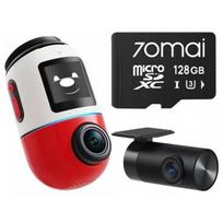 70MAI Wideorejestrator  X800 Omni 4K/GPS/WiFi Dual czerwony + karta SD  128GB | 5904463685826  | 5904463685826