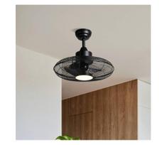 Eglo 35133 - LED lubų ventiliatorius IGELDO LED/15W/230V skersmuo 53 cm juodas + su nuotoliniu pultu