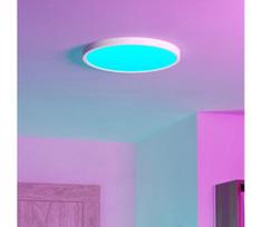 Eglo 901726 -LED RGBW reguliuojamas dūminis lubinis šviestuvas FUEVA-Z LED/17,5W/230V 38,9cm IP44 baltas