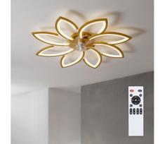 Brilagi - dimeriuojamas LED lubų ventiliatorius LED/43W/230V Ø 90 cm, aukso spalvos + nuotolinis pultas