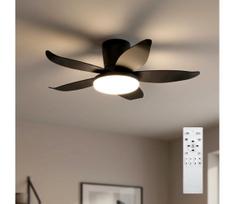 Brilagi - reguliuojamas LED lubų ventiliatorius LED/32W/230V Ø95 cm juodas + nuotolinio valdymo pultas