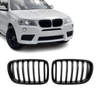 Priekinės Grotelės, komplektas skirtas BMW X3 F25 PRE-LCI (11-14), juodos blizgios