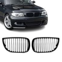 Priekinės Grotelės, komplektas skirtas BMW E81 / E87, juodos blizgios
