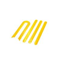 Atšvaitinių rato dangtelių lipdukai (geltoni) Xiaomi