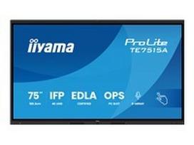 IIYAMA TE7515A-B1AG 75inch Stylish IFP iiWare21E 3840x2160 UHD IPS Android 14 16/128GB 2xHDMI DP 2xUSB-C VESA 800x400