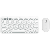 LOGITECH Pebble 2 Bluetooth Keyboard Combo - TONAL WHITE - US International