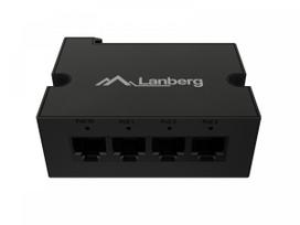 LANBERG Switch Din-Ge4-Bt-90w 1xIn 3xOut 1GB PoE Extender Gigabit Ethernet Din Rail Bt 90W