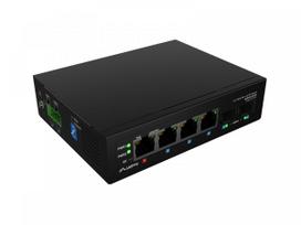 LANBERG Switch ILGE-4P-2S-90 Light Industrial POE 1XBT 3XAT 2XSFP DIN Gigabit Ethernet