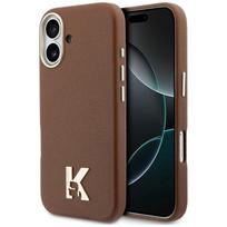 KARL LAGERFELD case for IPHONE 17 compatible with MagSafe KLHMP17S5PGFKHGW (Karl Head Logo) in brown