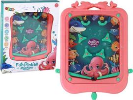 LEAN Toys Mini Pinball Arcade Game, Pink Ball Game