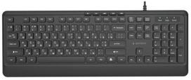 Gembird Keyboard Slim Multimedia USB-A+C RU