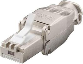 Fuj:tech Cat6A ""Tool-free"" RJ45 modular connector, male (929071)