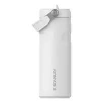 Stanley Thermos bottle with straw—the IceFlow Bottle Flip Straw 2.0, 0.47L, white